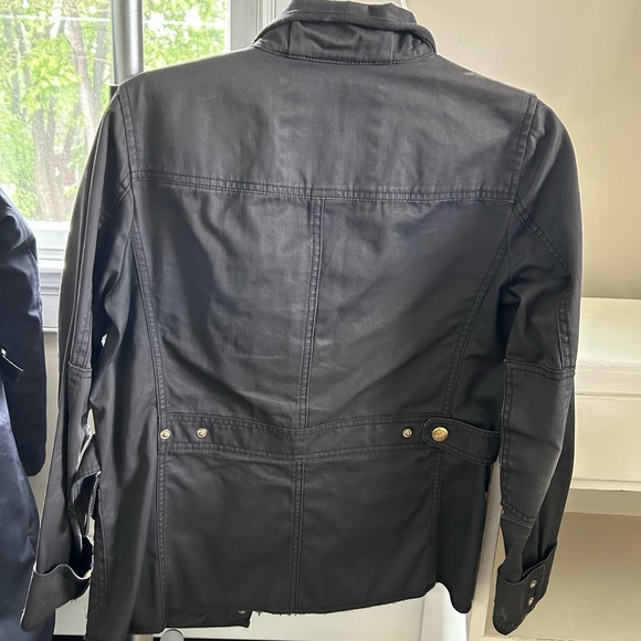 J. Crew Relaxed Boyfriend Field Jacket in Black; size XS - Picture 3 of 5